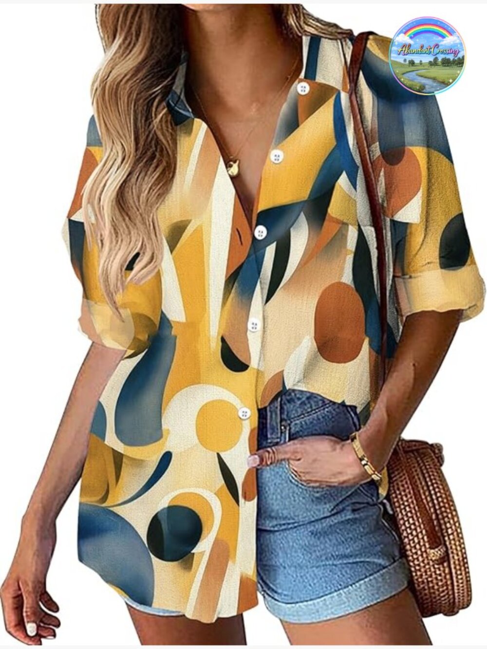 Linen Button Down Shirt Women Cotton Blouse Loose Fit Long Sleeve Collared Work